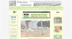 Desktop Screenshot of palestine-solidarite.org