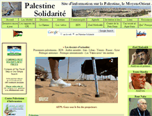 Tablet Screenshot of palestine-solidarite.org
